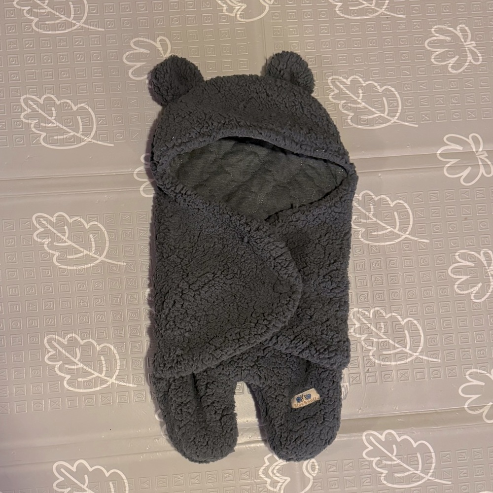 Blue Snail Baby Unisex Bubble Fleece Outerwear Snowsuit One Piece Bear Gray